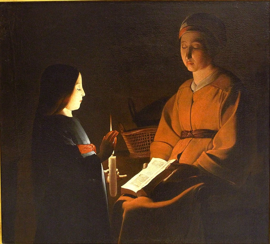 Georges de La Tour - Educazione della Vergine, Museo del Louvre, Parigi